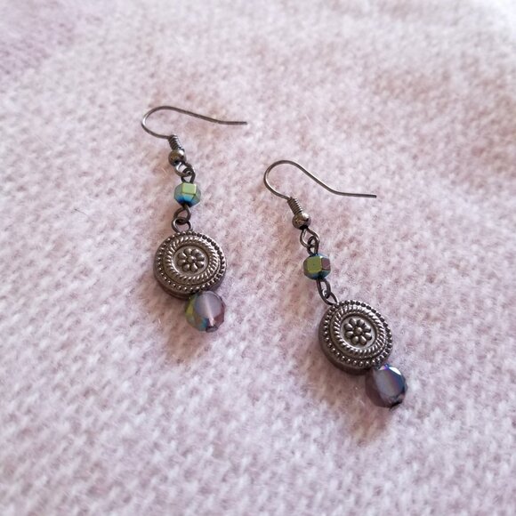 New Handmade Earrings with cryatals - Picture 3 of 5